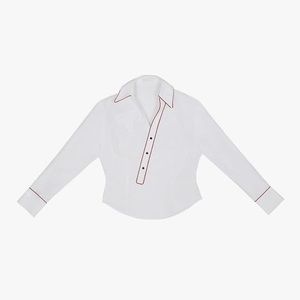 lorod asymmetrical placket shirt